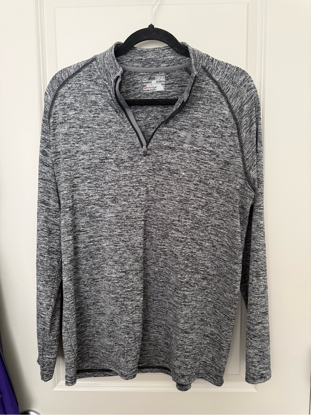 Under Armour Gray Heathered Quarter-Zip Pullover